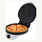 Machine à Pizza Lexical LPM-2660 – 1500W - Plaque granite 30cm - Blanc