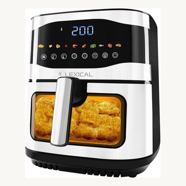 Friteuse à air Lexical LAF-3066 – 10L - 2200W - Double Chauffe - Écran LED - Inox