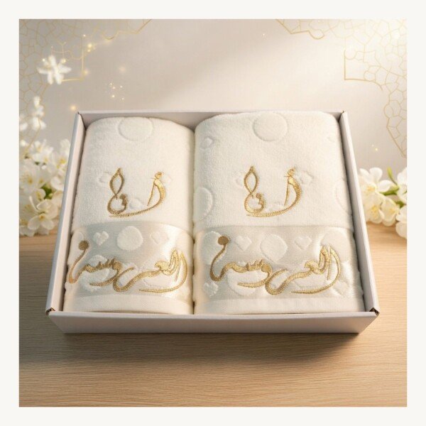pack serviette de bain 150/100 ET 90/50 CM 100% COTTON