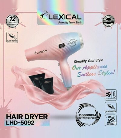 Sèche-cheveux MARQUE Lexical LHD-5092 1600W