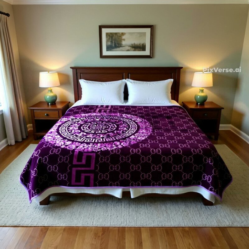 Couverture solar violet - Couverture SOLAR BEAR MARQUE ABM double faces 2 places 12 KG
