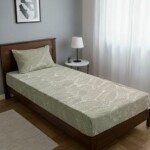 DRAP HOUSSE AVEC COUSSIN MARQUE ABM 1 place 160*230 ECRU