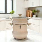 Couscoussier Granite MARQUE Lines 8L 22 cm Beige