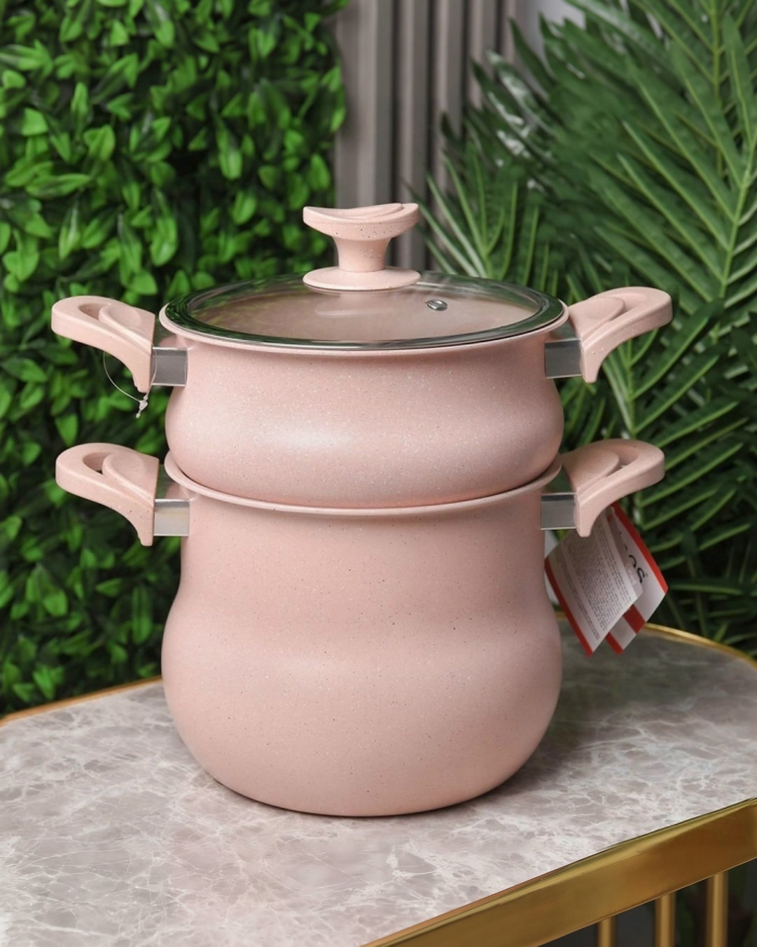 Couscoussier granite 8l - Couscoussier Granite MARQUE Lines 8L 22 cm Rose