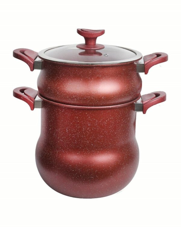 Couscoussier Granite MARQUE Lines 8L 22 cm Rouge