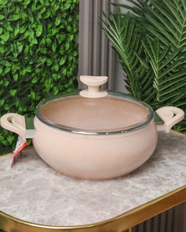 Marmite Granite MARQUE Lines 28 cm Beige
