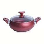 Marmite Granite MARQUE Lines 24 cm Rouge 3,8L