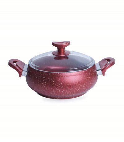 Marmite Granite MARQUE Lines 24 cm Rouge 3,8L