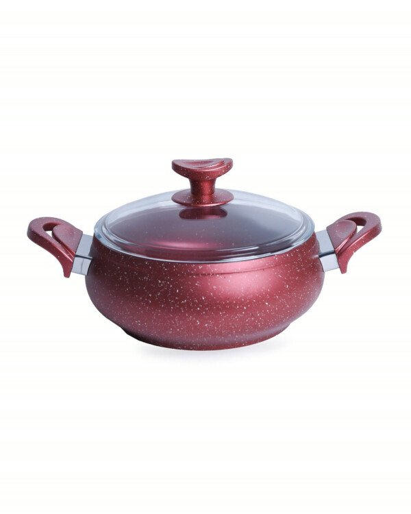 Marmite Granite MARQUE Lines 24 cm Rouge 3,8L