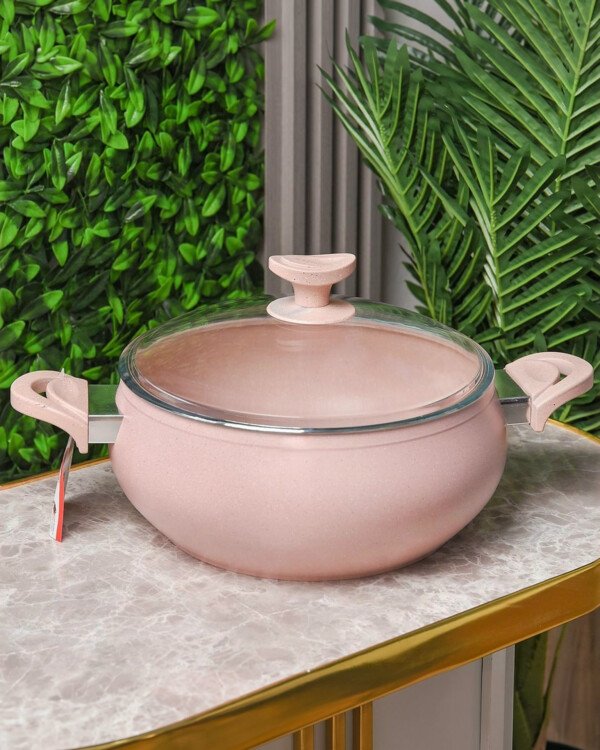 Marmite Granite MARQUE Lines 28 cm 6,6L Rose