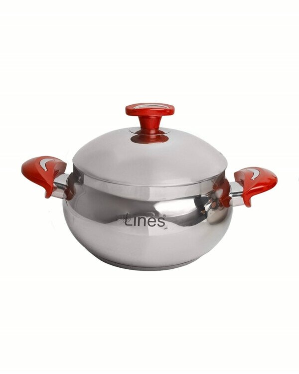 Marmite MARQUE LINES 18 cm Inox 18/10 Rouge