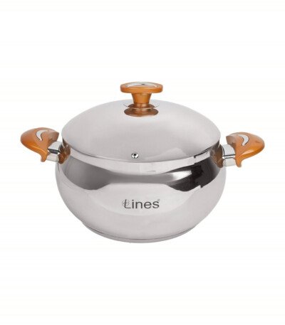 Marmite MARQUE Lines 22 cm doré 5 L