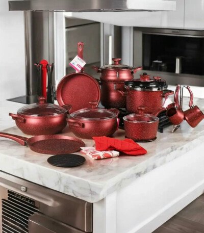 Batterie de cuisine 28 pièces granite ABM