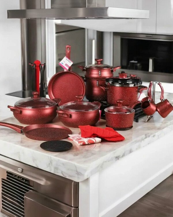 Batterie de cuisine 28 pièces granite ABM