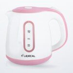 Bouilloire Électrique Lexical LEK-1425 - Bleu, Marron, Rose - 1 Litre - 1200W - Intérieur Inox - Arrêt Automatique