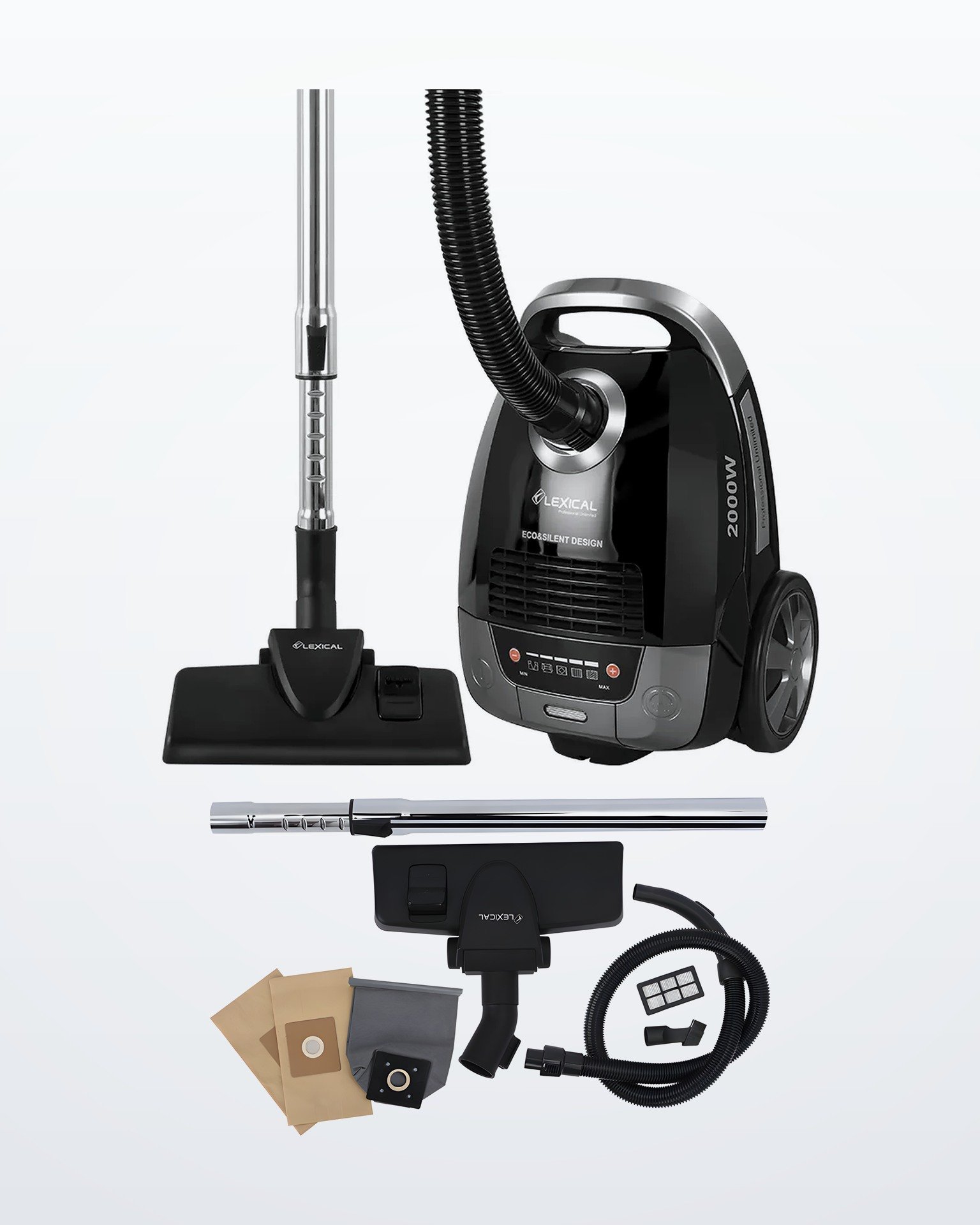 electro-1563-site-hd Aspirateur avec sac MARQUE Lexical LVC-4003-4 - Noir – Image 1