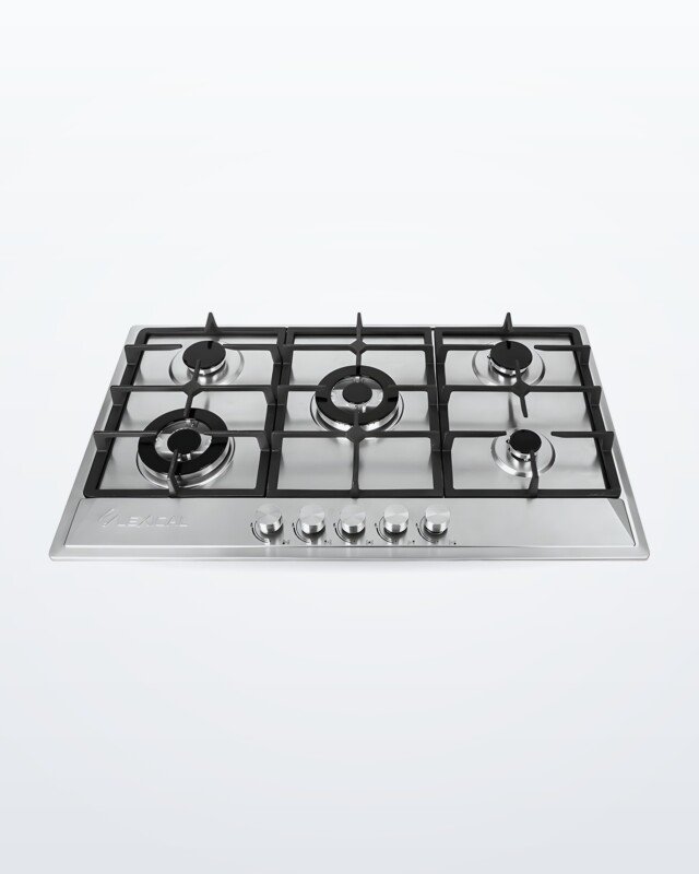 Plaque cuisson encastrable feux - Plaque de cuisson encastrable LEXICAL 5 feux - Inox 90 cm, grilles