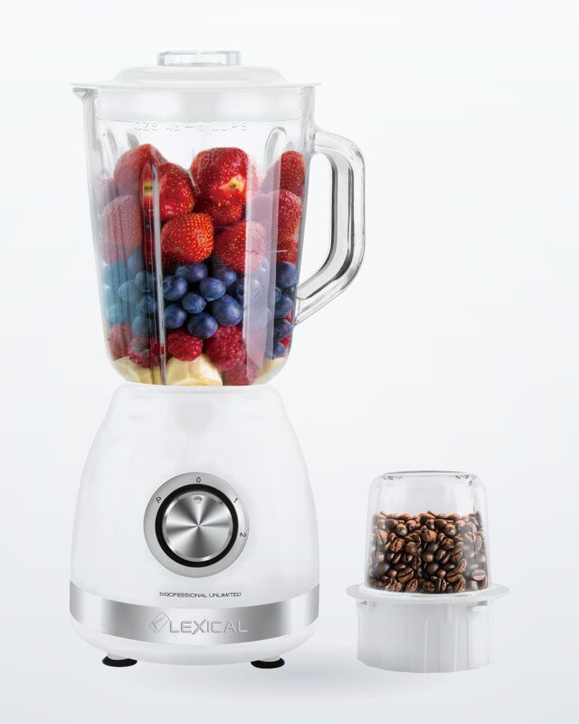 Blender lbl - Blender 2 en 1 Lexical LBL-1526 - 500 Watts- blanc - noir