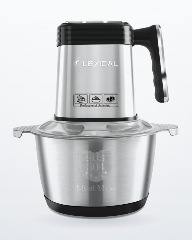 Hachoir électrique 3 litres - Hachoir Electrique En Inox Lexical LCH-1960 - 400 Watts - 3 Litres