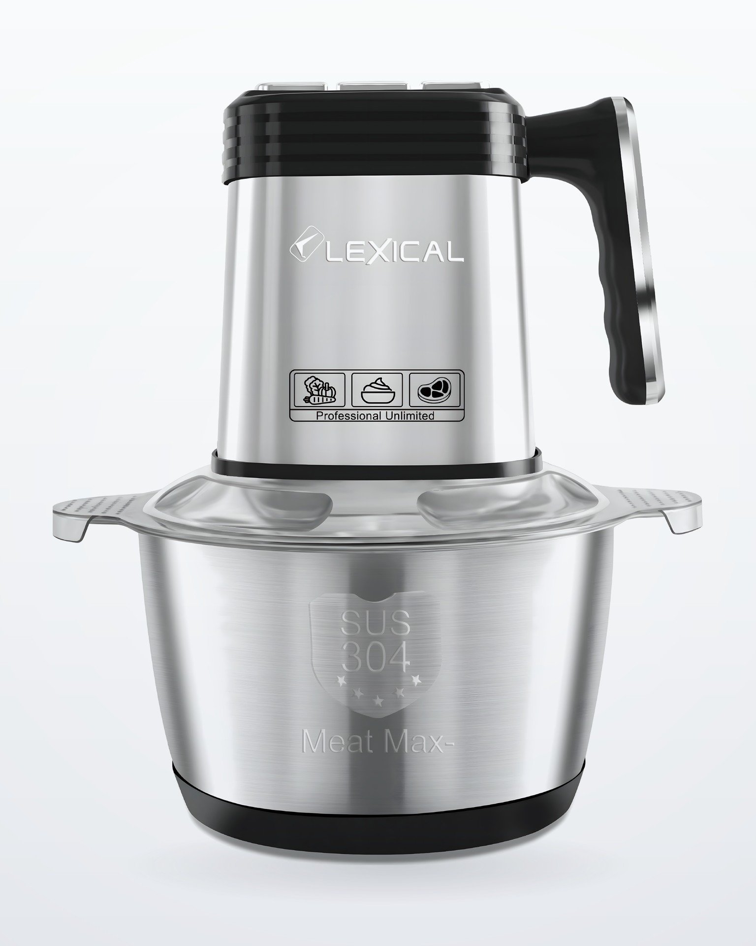 electro-874-site-hd Hachoir Electrique En Inox Lexical LCH-1960 - 400 Watts - 3 Litres – Image 1