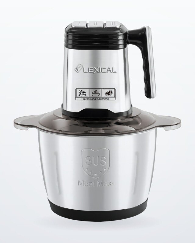 Hachoir inox 400 watts - Hachoir Electrique En Inox Lexical LCH-1965 - 400 Watts - 3 Litres