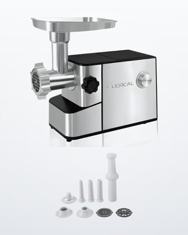 Hachoir à viande inox 1200w - Hachoir à Viande Lexical LMG-2040 – 1200W - Inox - Accessoires