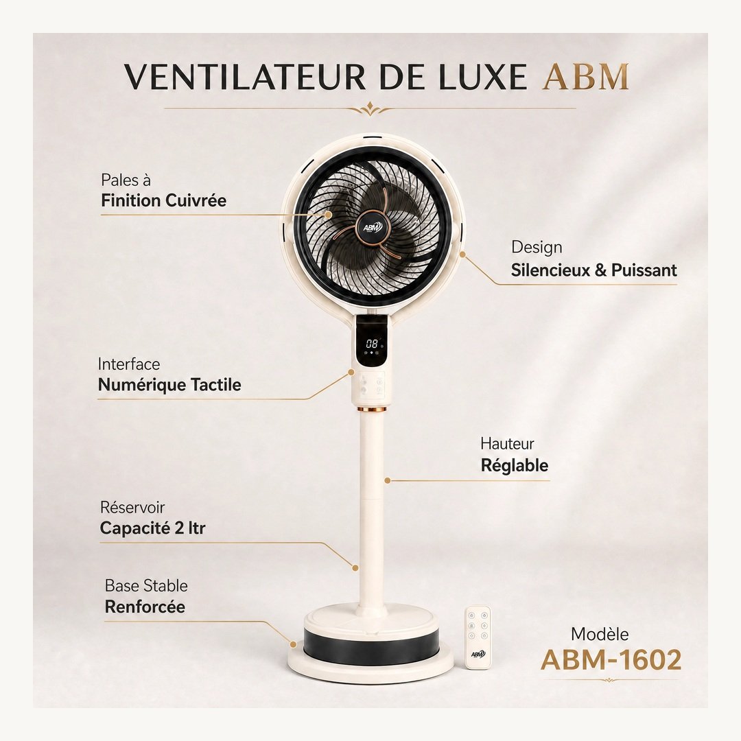jVvPlaXusIDTxxch.jpg Ventilateur brumisateur marque ABM-1602 – 10 Pouces avec Télécommande – Image 1