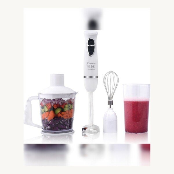 Mixeur Plongeant 4en1 lexical LHB-1604 - 600 Watts- BLANC