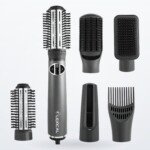 Coffret Brosse Cheveux rotative 6en1 MARQUE Lexical LAS-5205 - 1000 Watts
