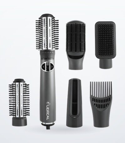 Coffret Brosse Cheveux rotative 6en1 MARQUE Lexical LAS-5205 - 1000 Watts