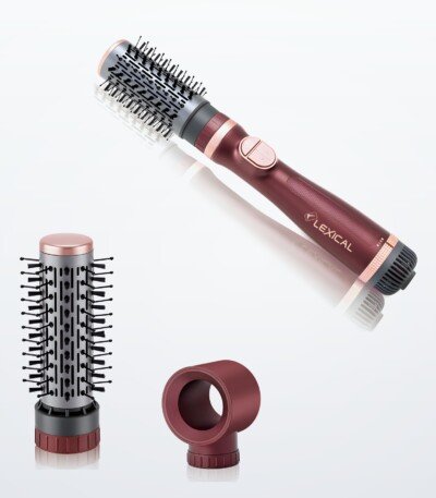 Brosse Soufflante Rotative 3en 1 marque Lexical LAS-5225-4 - Rouge