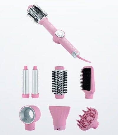 Air Styler 8 en 1 Lexical LAS-5251 – Rose – Moteur BLDC 110 000 tr/min