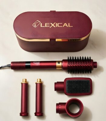 Sèche Cheveux Styler 6 en 1 MARQUE Lexical LAS-5255-4 - 1300W - Rouge