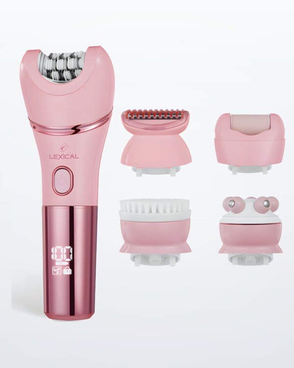 Épilateur Multifonction 5 en 1 Lexical LEP-5551-11 – Rose – Rechargeable – Étanche IPX7
