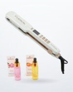Lisseur De Cheveux Lexical LHS5380 + 2 Huiles De Soin Capillaire - Rouge- BLANC