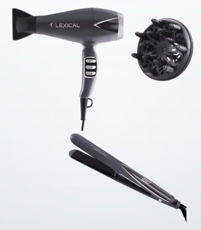 pack Sèche cheveux & Lisseur 2000W 55W - Lexical LGW-5820
