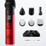 Tondeuse Multifonction 8 en 1 Lexical LHC-5694 – Lame Céramique – USB-C – Étanche IPX7