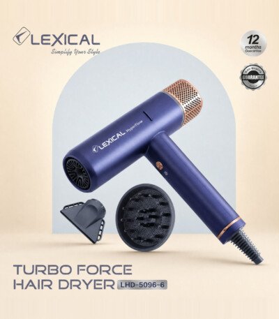 Sèche cheveux Lexical LHD-5096-6 Turbo Force - bleu