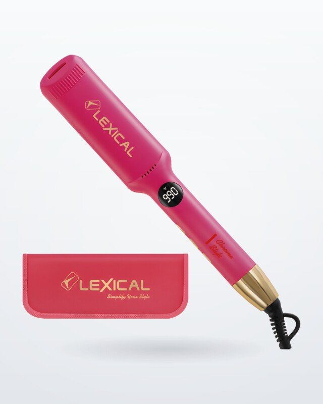 Lisseur à Cheveux Lexical LHS-5383-11 – Rose - Housse Assortie - Garantie 12 Mois