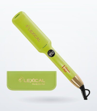 Lisseur à Cheveux Lexical LHS-5383-7 – Vert citron - Housse Assortie - Garantie 12 Mois