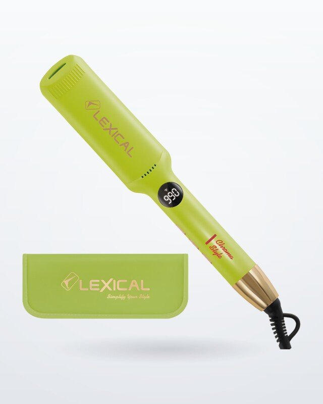Lisseur à Cheveux Lexical LHS-5383-7 – Vert citron - Housse Assortie - Garantie 12 Mois