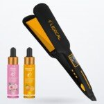 Plaque Cheveux avec 2 Sérums Offerts MARQUE Lexical LHS-5390 - 65 Watts - Noir