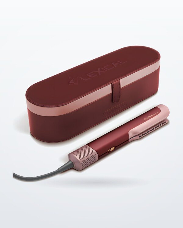 Lisseur à Air Chaud 2 en1 MARQUE Lexical LHS-5395-4 – ROUGE