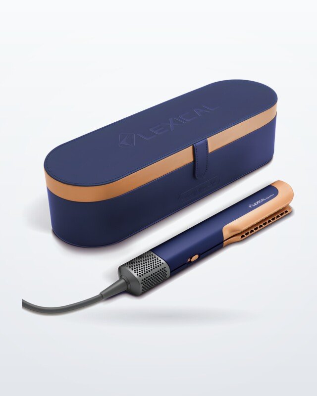 Lisseur à Air Chaud 2 en1 MARQUE Lexical LHS-5395-6 – Bleu