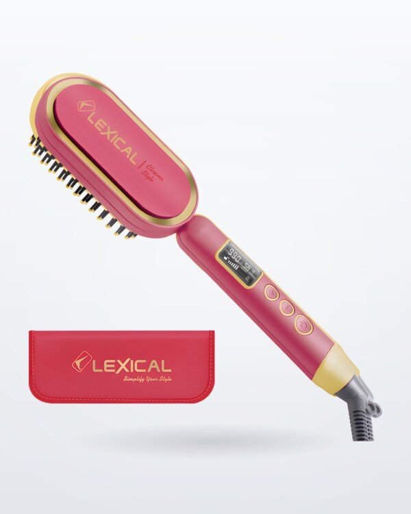 Brosse Lissante Chauffante Lexical LSB-5140-11 - 65W - Rose