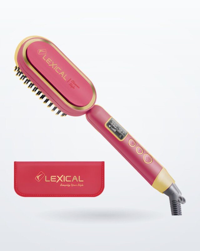 Brosse Lissante Chauffante Lexical LSB-5140-11 - 65W - Rose