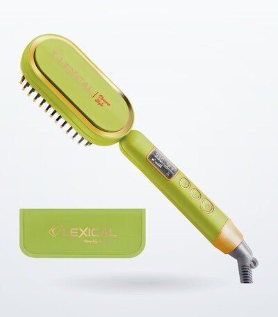 Brosse Lissante Chauffante Lexical LSB-5140-7 - 65W - Vert pistache