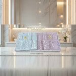 Ensemble cape de bain double 6 pcs marque ABM BAMBOO de haute qualité