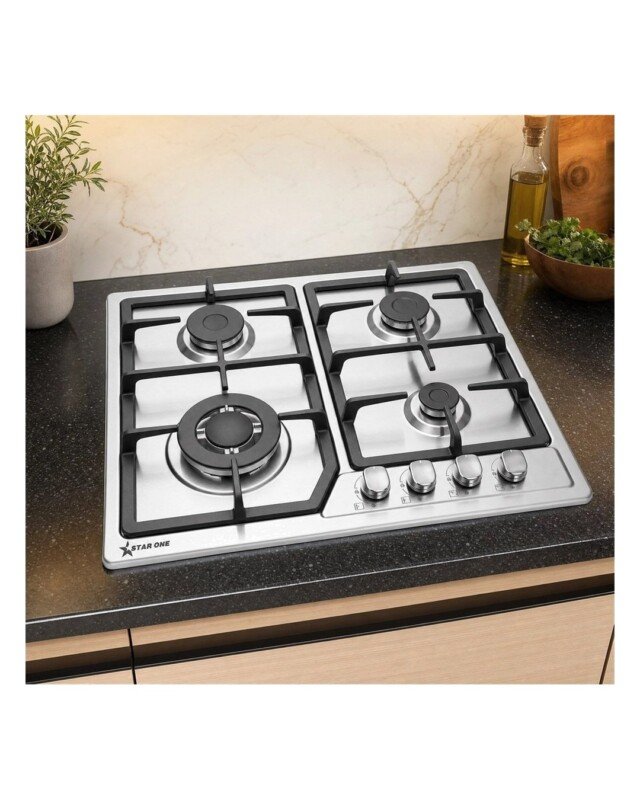 Plaque de cuisson encastrable STAR ONE 4 feux - Inox 60 cm (ST-614F)