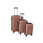 Série de 3 Valises en ABS Rose GOLD -MARQUE ABM
